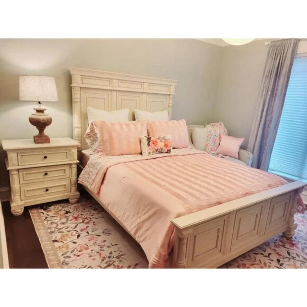 New 5x7 Washable Floral Rug, Non-Slip Botanical Carpet for Home & Room Decor